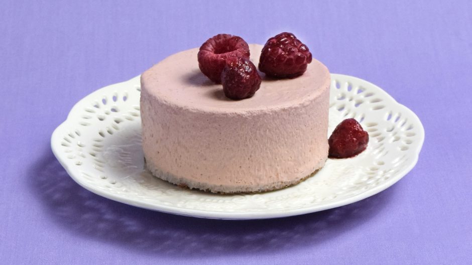 Chocolate Raspberry No-Bake Cheesecake